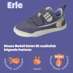 ERLE - Barfußschuhe Blau