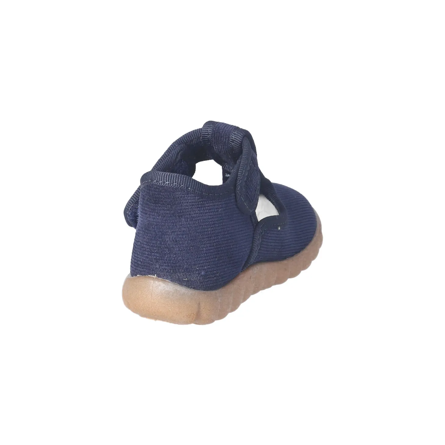 Kinder Klett-Hausschuhe Blau