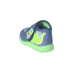 Kinder Klett-Hausschuhe Dino