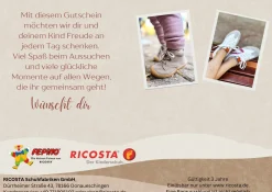 RICOSTA Gutscheinkarten